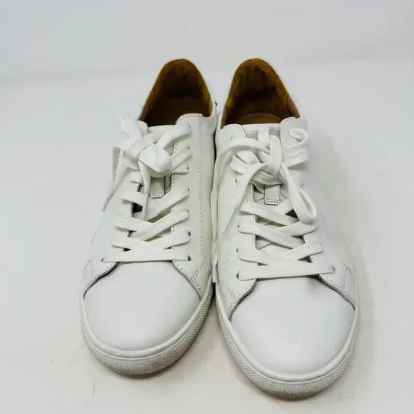 Quince White Leather Low-Top Sneakers with Tan Lining - Picture 4 of 14